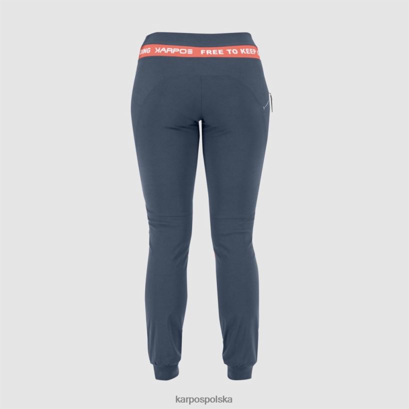 spodnie | vintage indygo/gorący koral 40266X1506 kobiety Karpos easyfrizz w spodniach