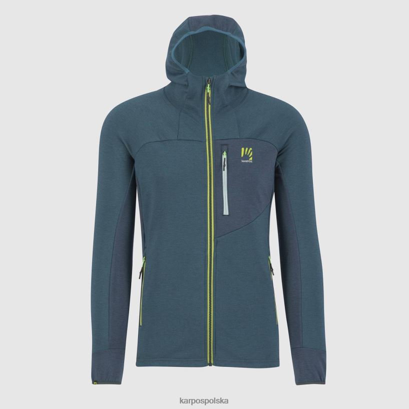 bluza z kapturem | balsam/las 40266X204 mężczyźni Karpos Polarowa bluza z kapturem mezzodi