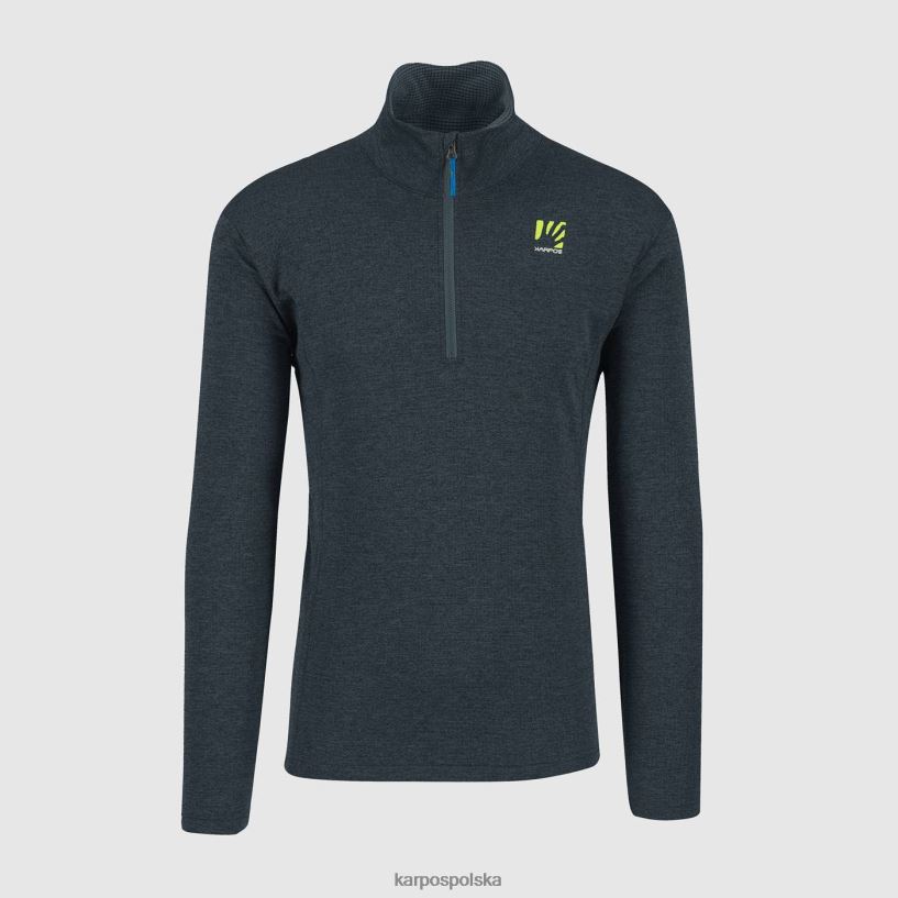 bluza z kapturem | ciemny łupek 40266X293 mężczyźni Karpos Zamek pizzocco do połowy