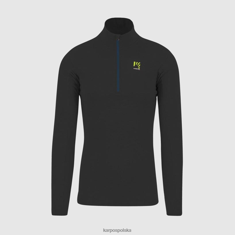 bluza z kapturem | czarny 40266X279 mężczyźni Karpos Croda Light, zamek błyskawiczny do połowy