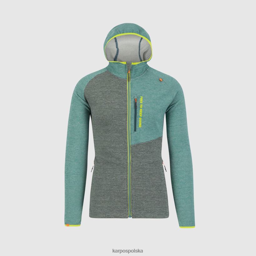 bluza z kapturem | las/północny Atlantyk 40266X177 mężczyźni Karpos Bluza z kapturem caoscio zapinana na zamek