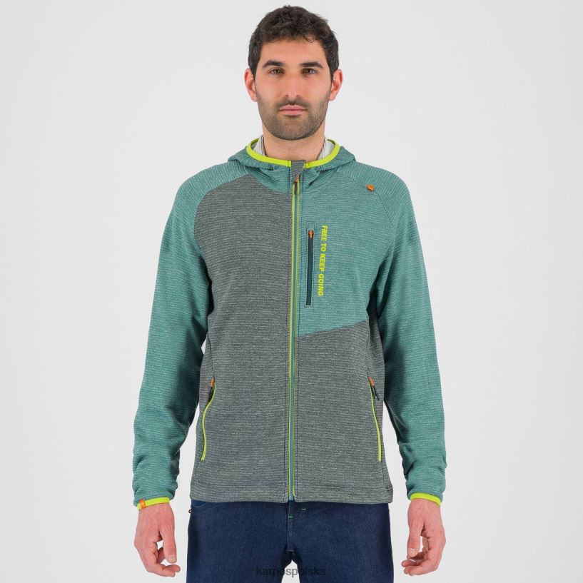 bluza z kapturem | las/północny Atlantyk 40266X177 mężczyźni Karpos Bluza z kapturem caoscio zapinana na zamek