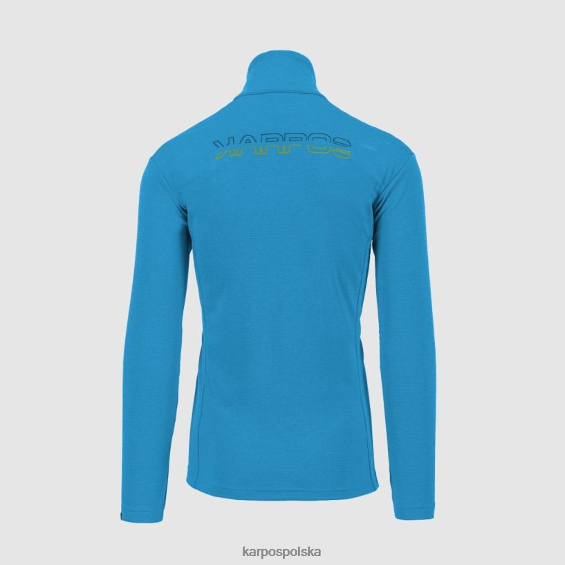 bluza z kapturem | niebieski klejnot 40266X285 mężczyźni Karpos Zamek pizzocco do połowy