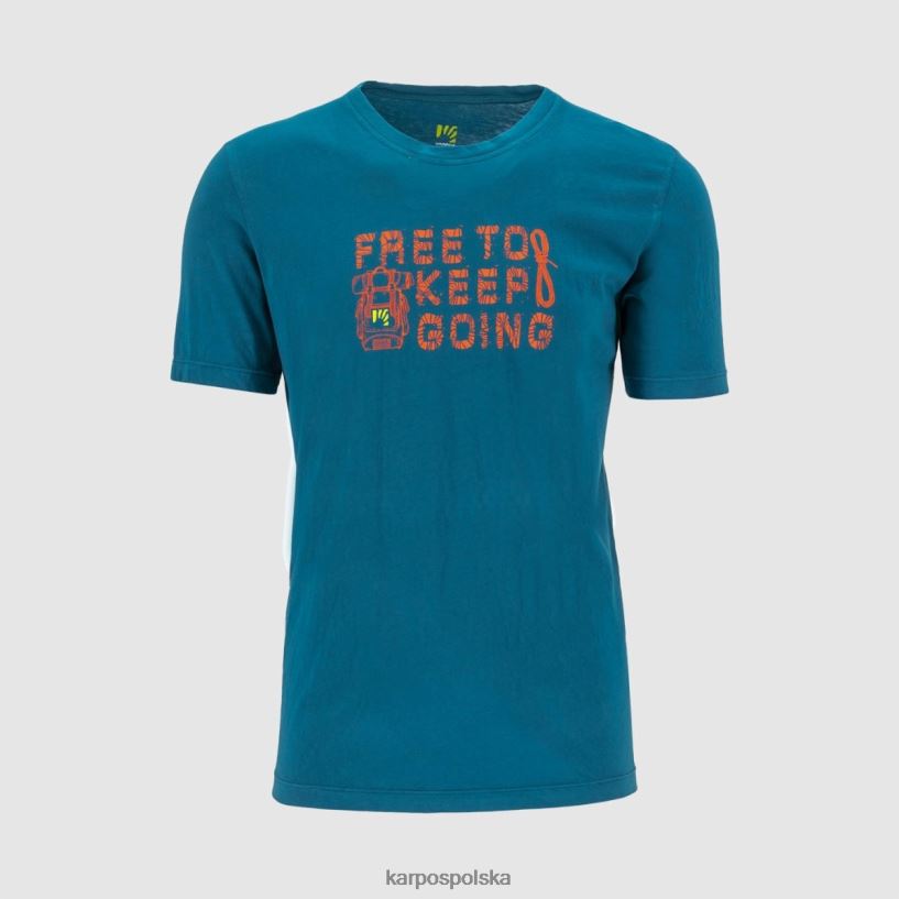 koszulka | Marokański błękit 40266X402 mężczyźni Karpos koszulka z krokusami