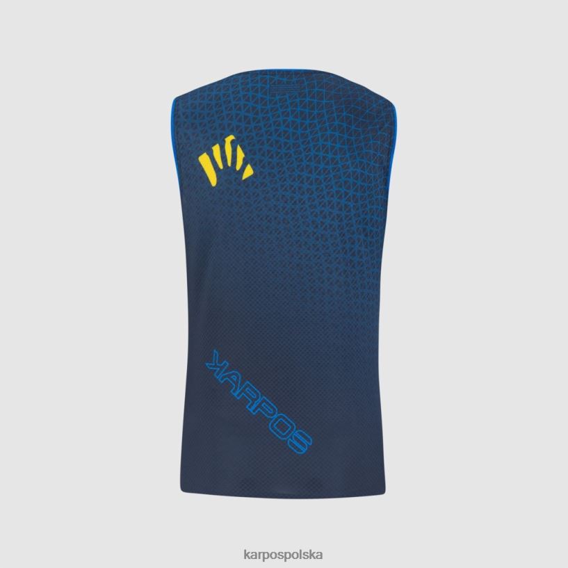 koszulka | chorągiewka przestrzeń kosmiczna/indygo 40266X366 mężczyźni Karpos Ultra zbiornik lavaredo