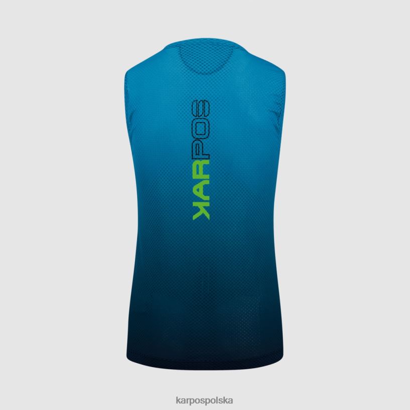 koszulka | czarny/indygo b. 40266X387 mężczyźni Karpos Verve siatka bez rękawów