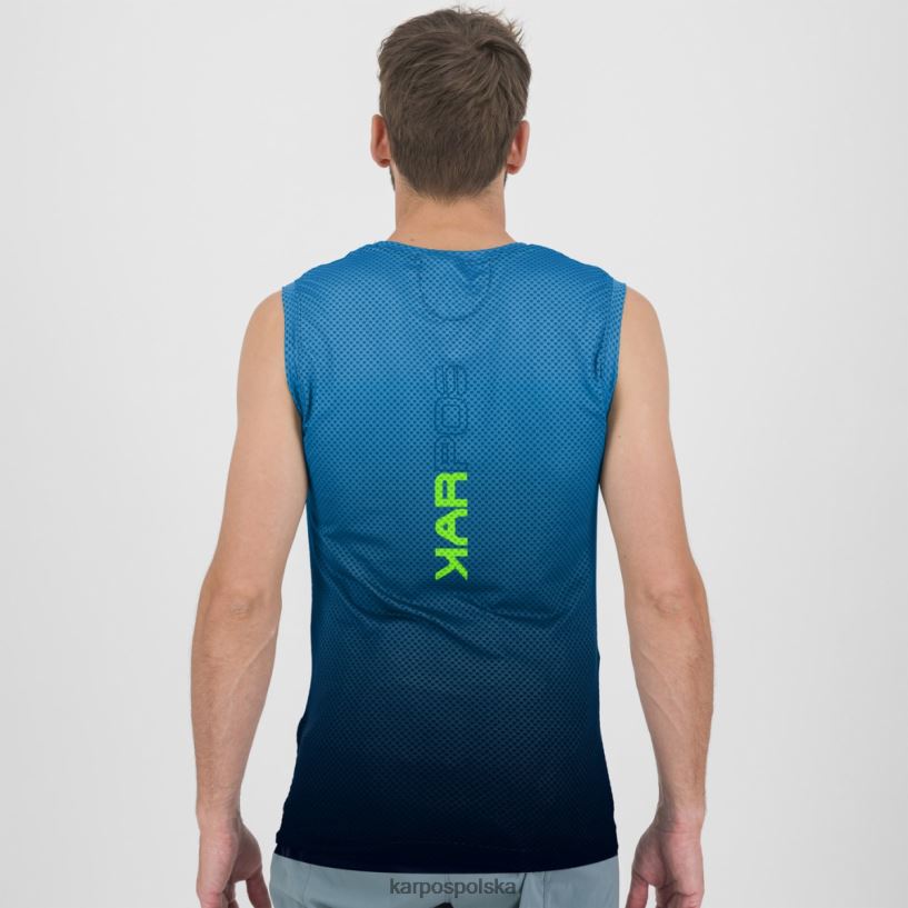 koszulka | czarny/indygo b. 40266X387 mężczyźni Karpos Verve siatka bez rękawów