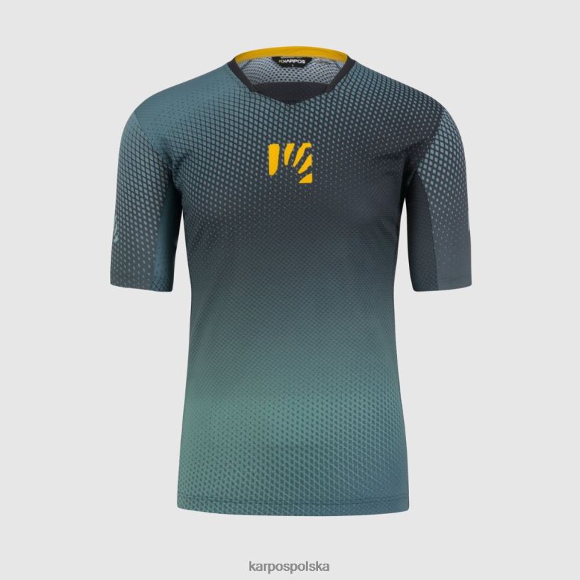 koszulka | czarny/północnoatlantycki/cytrynowy 40266X333 mężczyźni Karpos koszulka Val di Dentro