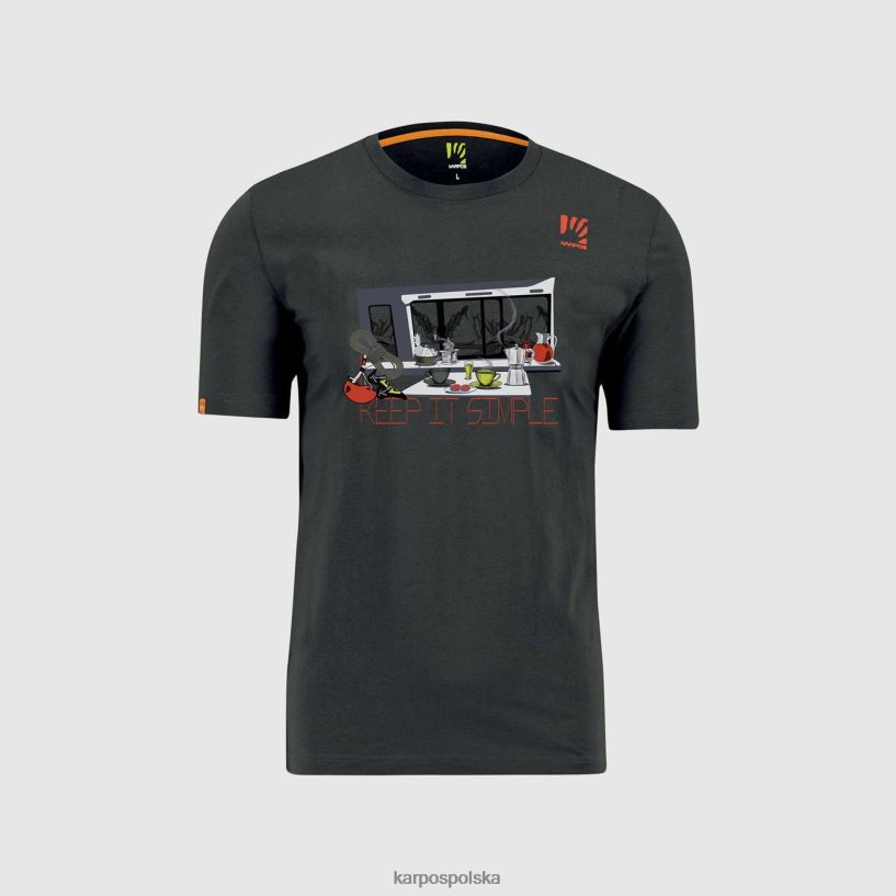 koszulka | czarny piasek 40266X415 mężczyźni Karpos koszulka z anemonem