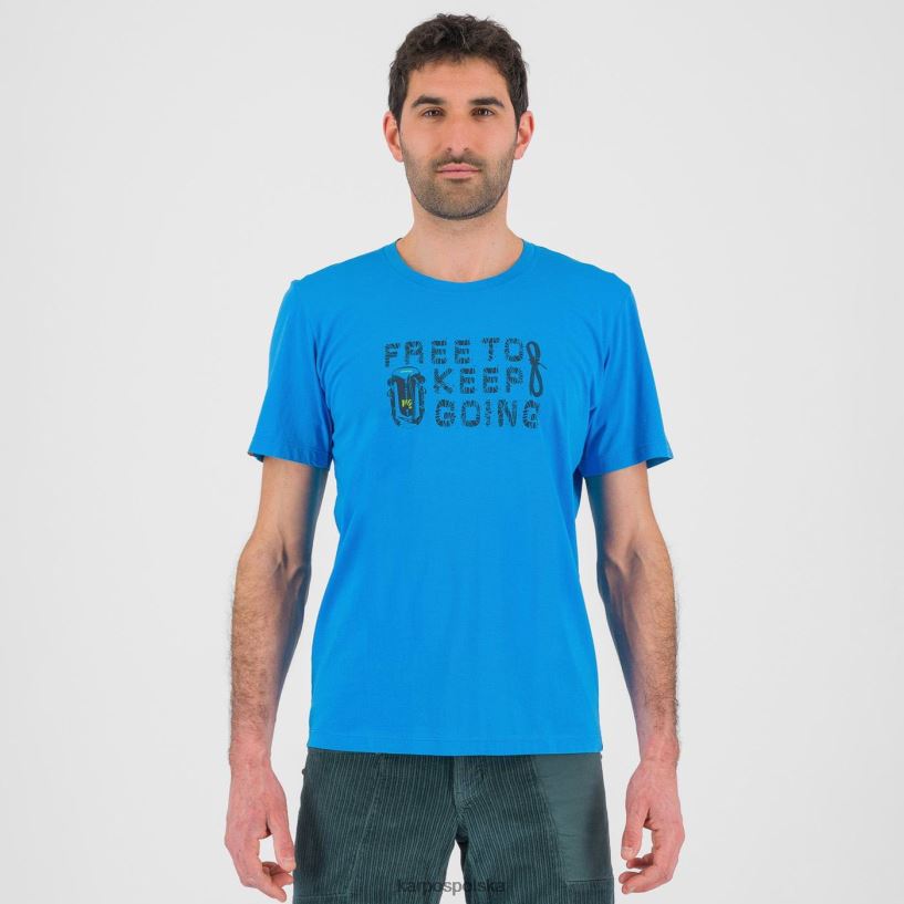 koszulka | diva blue/północ 40266X407 mężczyźni Karpos koszulka z krokusami