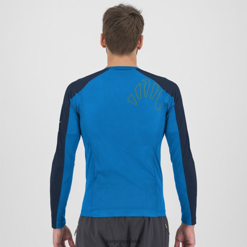 koszulka | indygo b./kosmos 40266X328 mężczyźni Karpos koszulka lavaredo ls