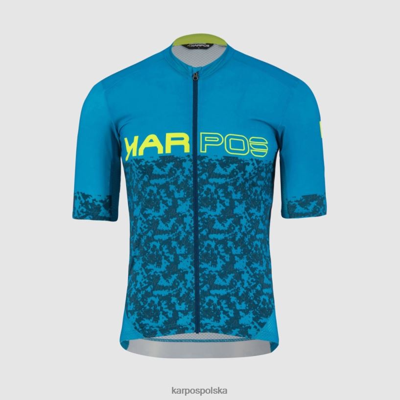 koszulka | lewatywa b/refl.pond/yellow fluo 40266X302 mężczyźni Karpos koszulka do skoków