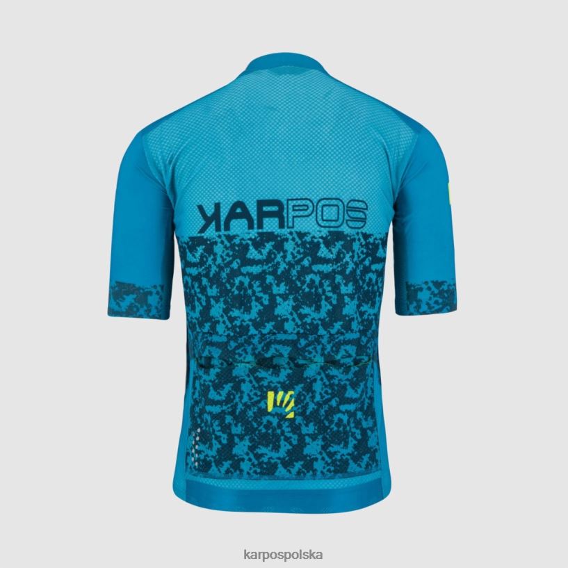 koszulka | lewatywa b/refl.pond/yellow fluo 40266X302 mężczyźni Karpos koszulka do skoków