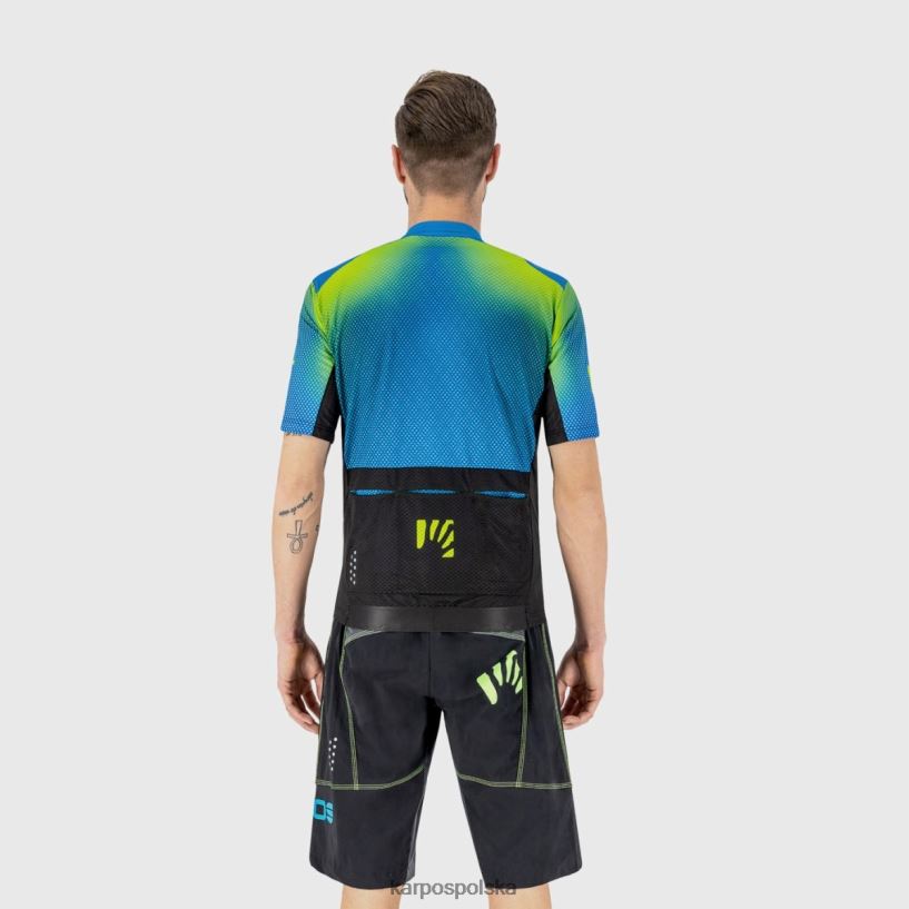 koszulka | nadruk 1 indygo b./czarny/zielony 40266X304 mężczyźni Karpos koszulka do skoków