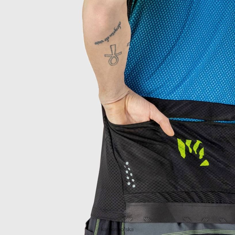 koszulka | nadruk 1 indygo b./czarny/zielony 40266X304 mężczyźni Karpos koszulka do skoków