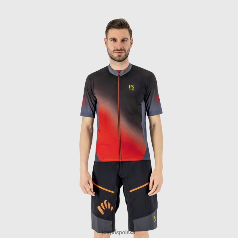 koszulka | nadruk 2 indygo b./czarny/zielony 40266X305 mężczyźni Karpos koszulka do skoków