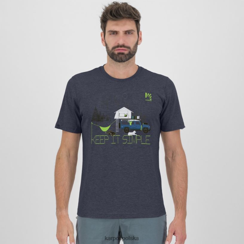 koszulka | ombre niebieski 40266X423 mężczyźni Karpos koszulka Genzianelli