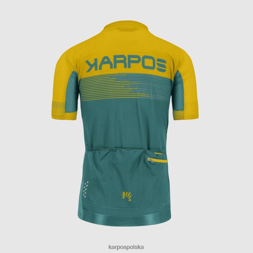 koszulka | północnoatlantycki/cytrynowe curry/dar 40266X311 mężczyźni Karpos zielona ognista koszulka