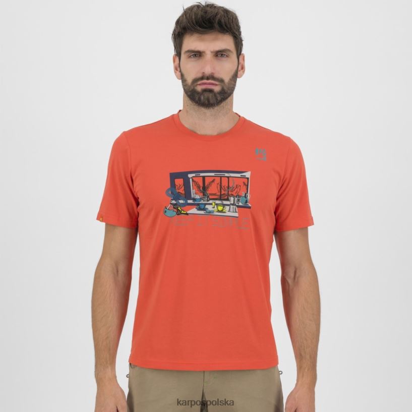 koszulka | papryka 40266X412 mężczyźni Karpos koszulka z anemonem