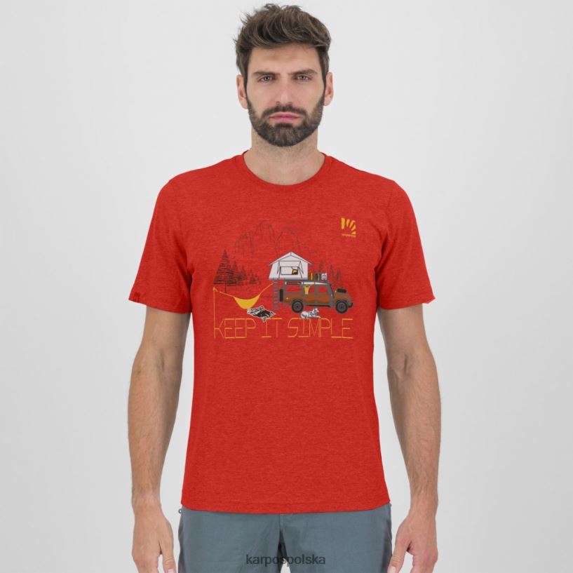 koszulka | papryka 40266X424 mężczyźni Karpos koszulka Genzianelli