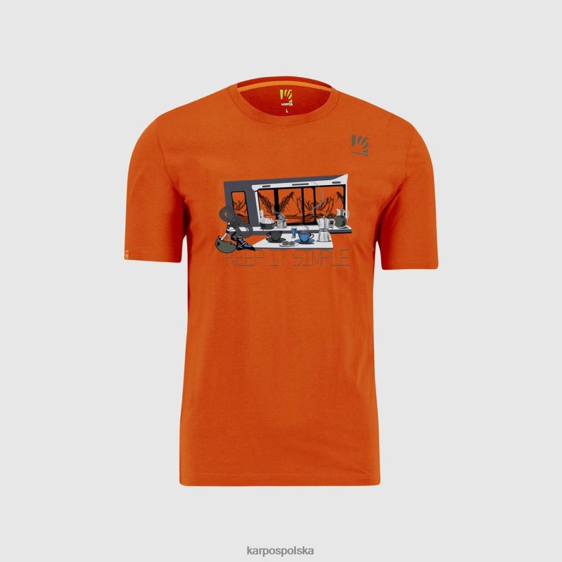 koszulka | pikantna pomarańcza 40266X416 mężczyźni Karpos koszulka z anemonem