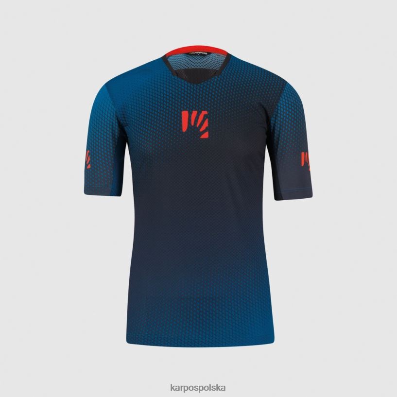 koszulka | przestrzeń kosmiczna/czarny/mandarynkowa ta 40266X335 mężczyźni Karpos koszulka Val di Dentro