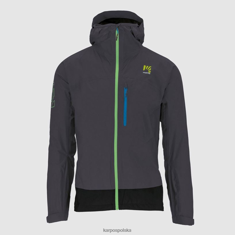kurtka | ciemnoszary/czarny 40266X100 mężczyźni Karpos dużo kurtek przeciwdeszczowych