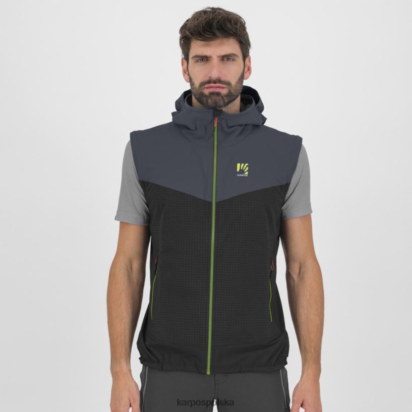 kurtka | czarny/ombre niebieski 40266X93 mężczyźni Karpos Ledowa kurtka typu kabriolet