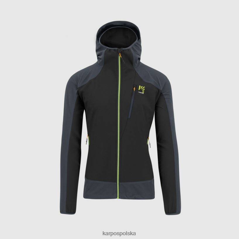 kurtka | czarny/ombre niebieski/jaśminowy zielony 40266X155 mężczyźni Karpos kurtka parete