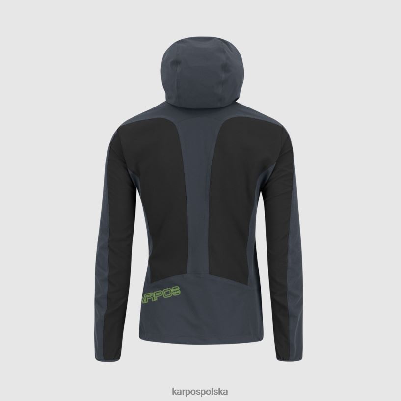 kurtka | czarny/ombre niebieski/jaśminowy zielony 40266X155 mężczyźni Karpos kurtka parete