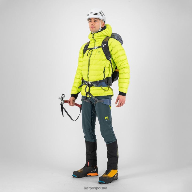 kurtka | kolada kiwi 40266X4 mężczyźni Karpos najwyższa puchowa kurtka z kapturem