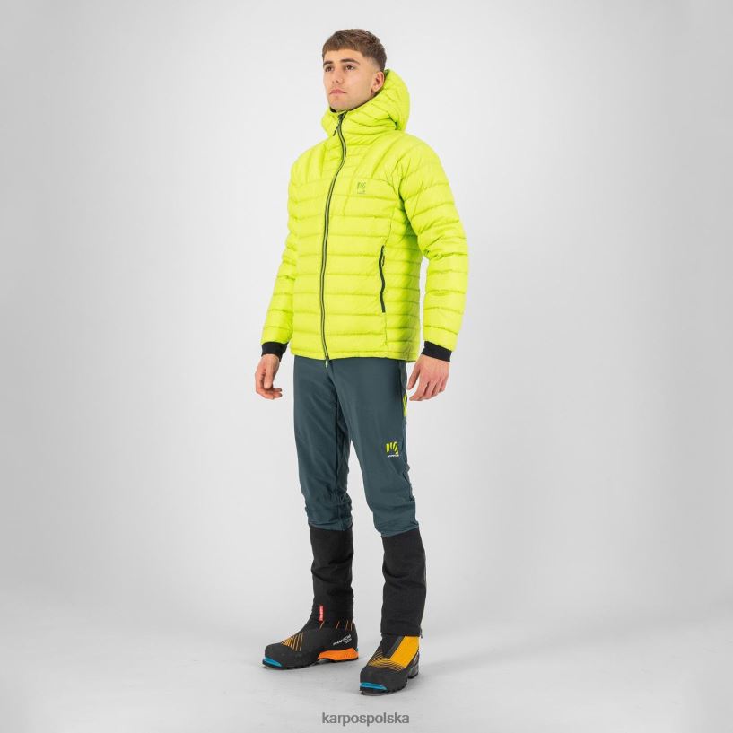 kurtka | kolada kiwi 40266X4 mężczyźni Karpos najwyższa puchowa kurtka z kapturem