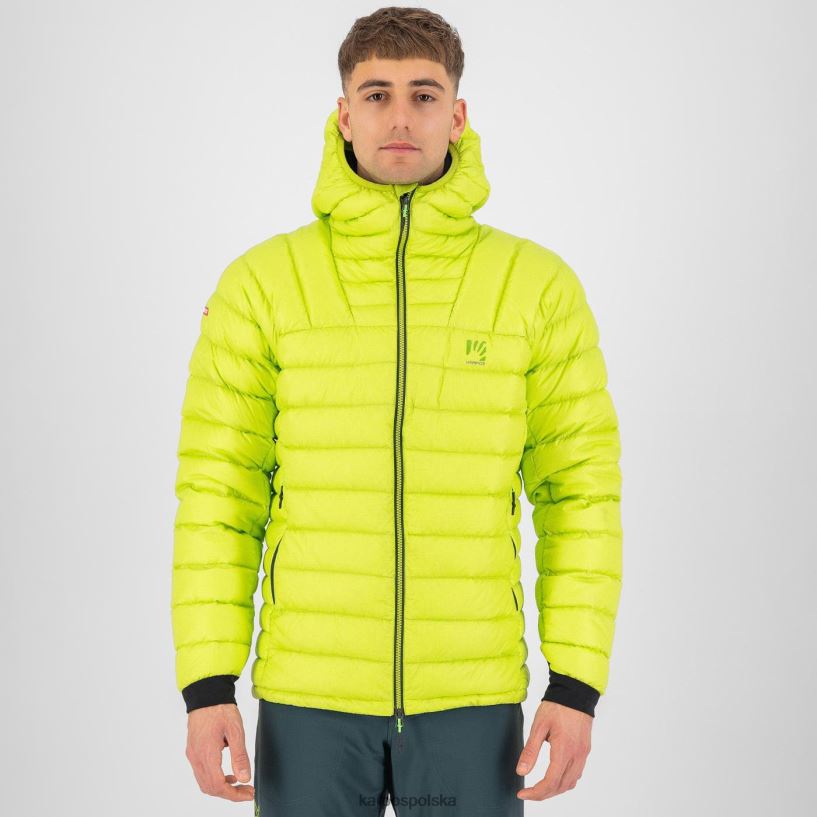 kurtka | kolada kiwi 40266X4 mężczyźni Karpos najwyższa puchowa kurtka z kapturem