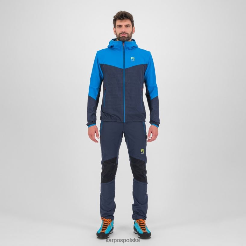 kurtka | przestrzeń kosmiczna/indygo b./mandarynka 40266X94 mężczyźni Karpos Ledowa kurtka typu kabriolet