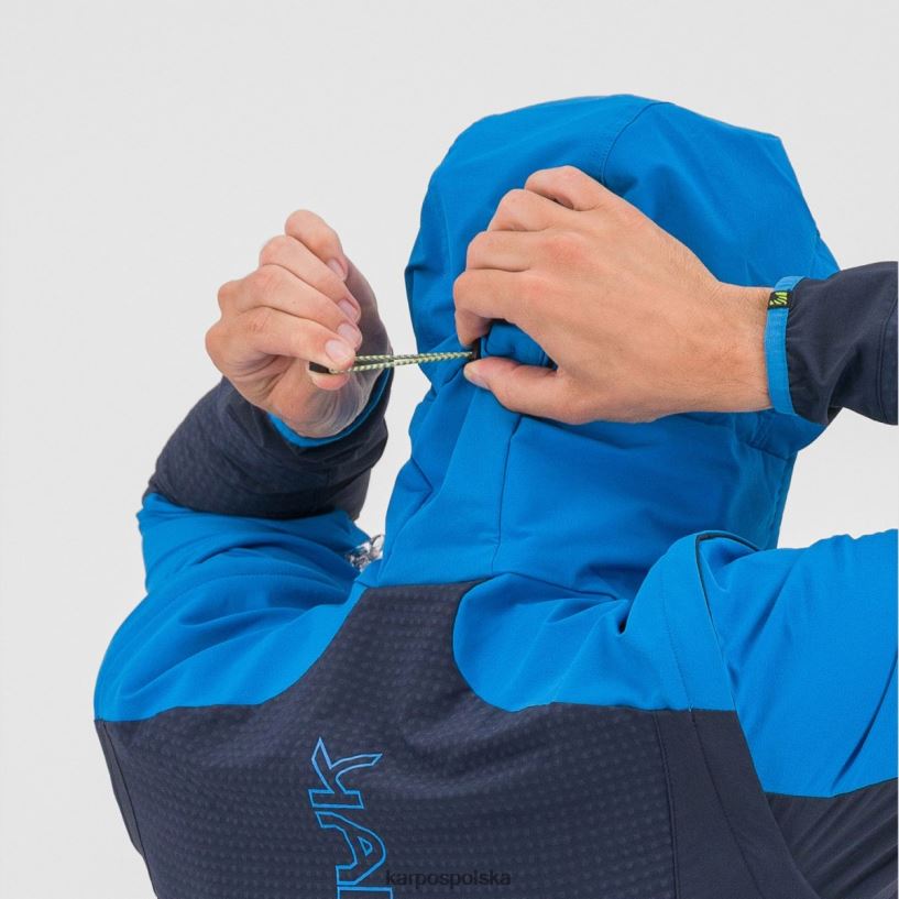 kurtka | przestrzeń kosmiczna/indygo b./mandarynka 40266X94 mężczyźni Karpos Ledowa kurtka typu kabriolet