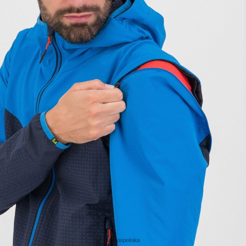 kurtka | przestrzeń kosmiczna/indygo b./mandarynka 40266X94 mężczyźni Karpos Ledowa kurtka typu kabriolet