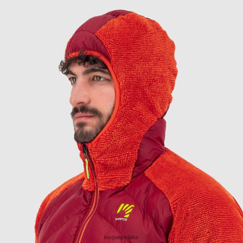 kurtka | rowerowa czerwień/grenadyna 40266X115 mężczyźni Karpos kurtka marmarolowa