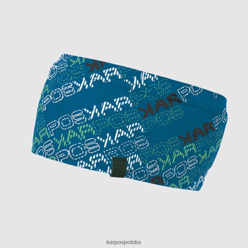 nakrycia głowy | Trznadel w kolorze indygo, zielona limonka 40266X763 mężczyźni Karpos Opaska na głowę z merynosów Coppolo