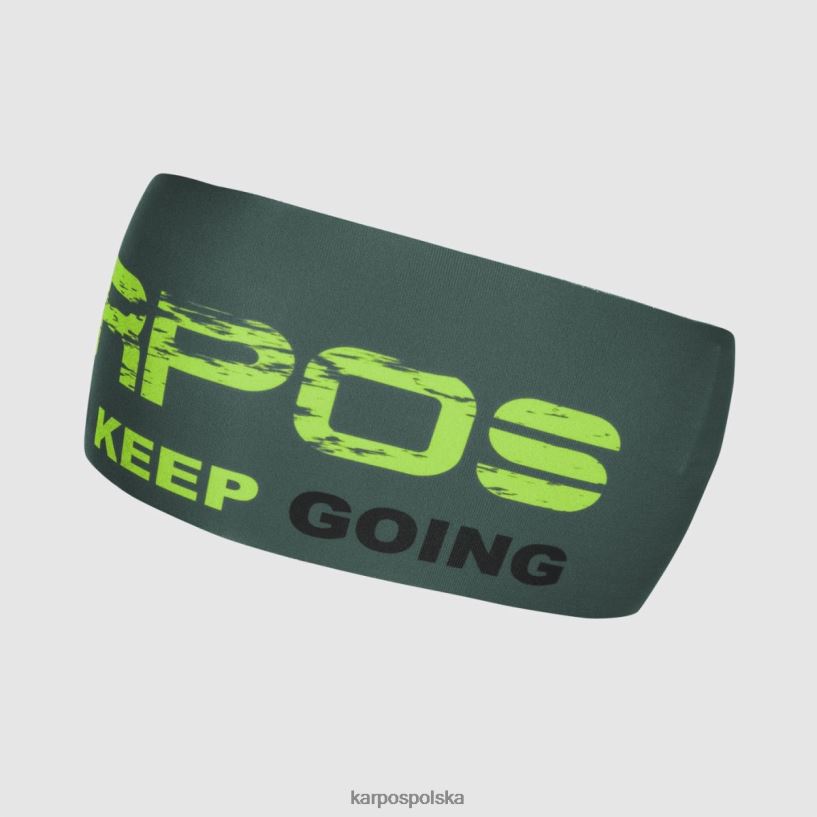 nakrycia głowy | ciemny łupek/limonkowa zieleń/czarny 40266X858 mężczyźni Karpos pelmetowa opaska na głowę