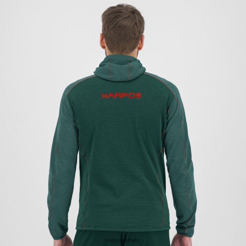 polar | ciemne morze/balsam 40266X225 mężczyźni Karpos Ambrizzola Bluza z kapturem i zamkiem na całej długości