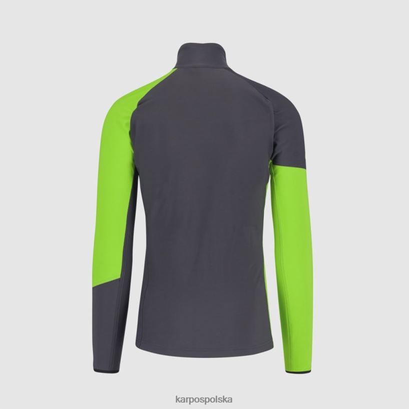 polar | ciemnoszara zieleń jabłka 40266X201 mężczyźni Karpos Polar alagna r z zamkiem błyskawicznym na całej długości