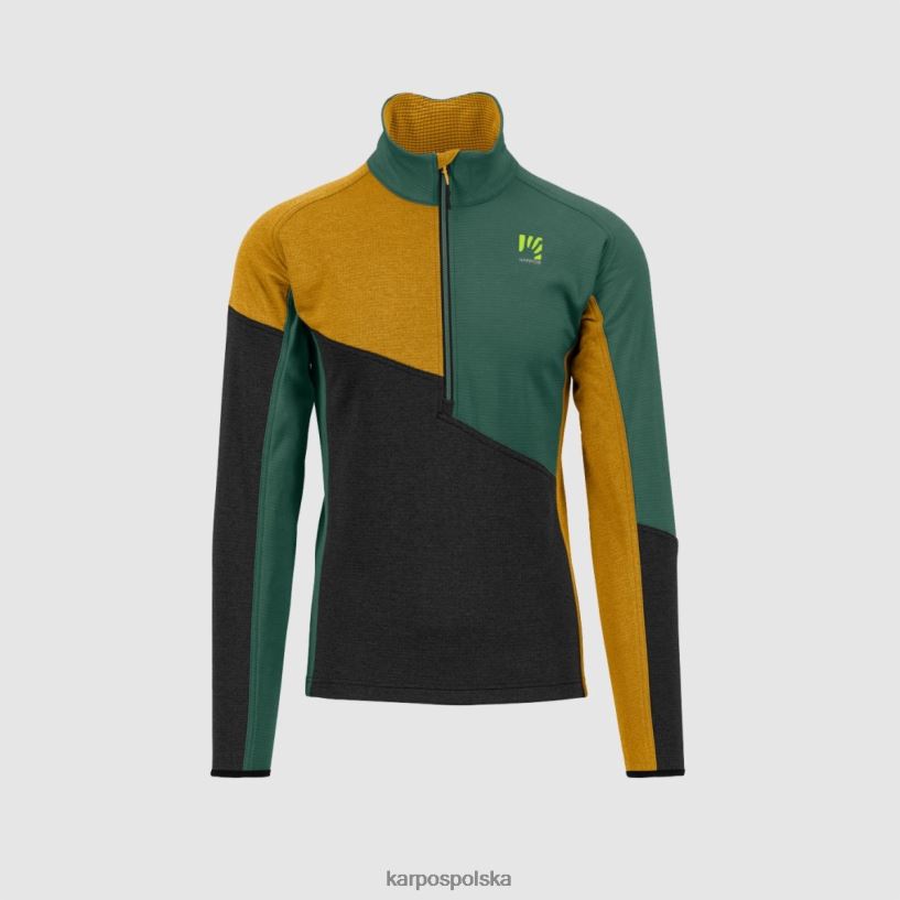 polar | czarny/złoty płatek/sosna dymna 40266X264 mężczyźni Karpos Polar federa z zamkiem do połowy