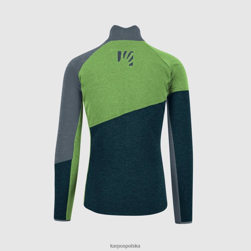 polar | północ/zielony błysk/ciemna listwa 40266X240 mężczyźni Karpos Polar federa z zamkiem błyskawicznym na całej długości