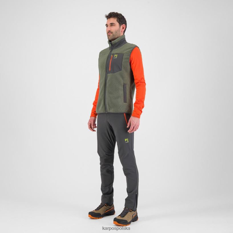 polar | tymianek/czarny piasek 40266X151 mężczyźni Karpos Polarowa kamizelka z lat 80-tych