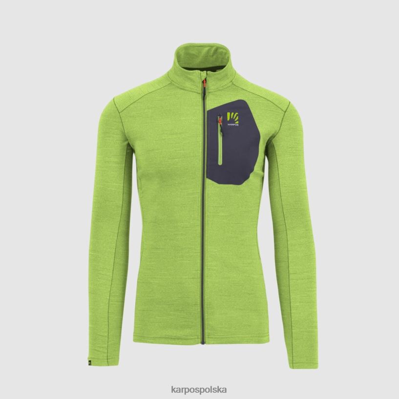 polar | zieleń jaśminu/niebieski ombre 40266X248 mężczyźni Karpos koszulka pomedes ls