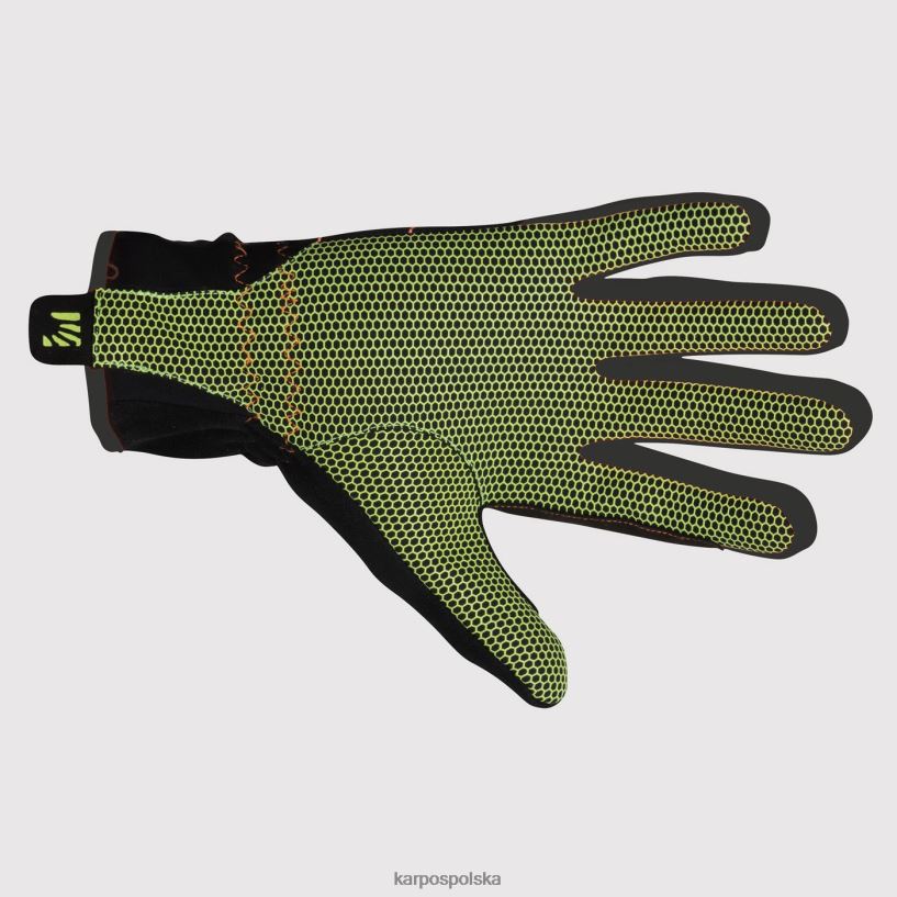 rękawiczka | czarno-zielona fluo 40266X883 mężczyźni Karpos rękawica alagna