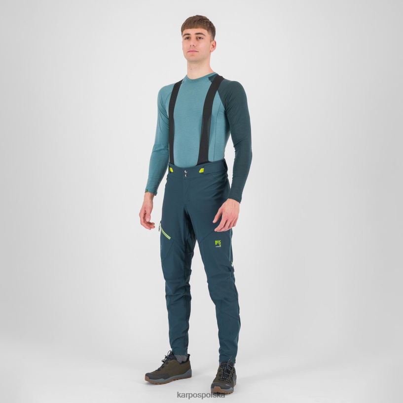 spodnie | Colada leśna/kiwi 40266X481 mężczyźni Karpos Zimowe spodnie Val Viola
