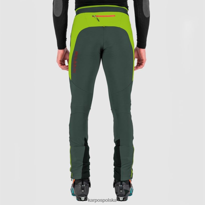 spodnie | ciemny łupek/limonka 40266X535 mężczyźni Karpos spodnie Alagna Evo