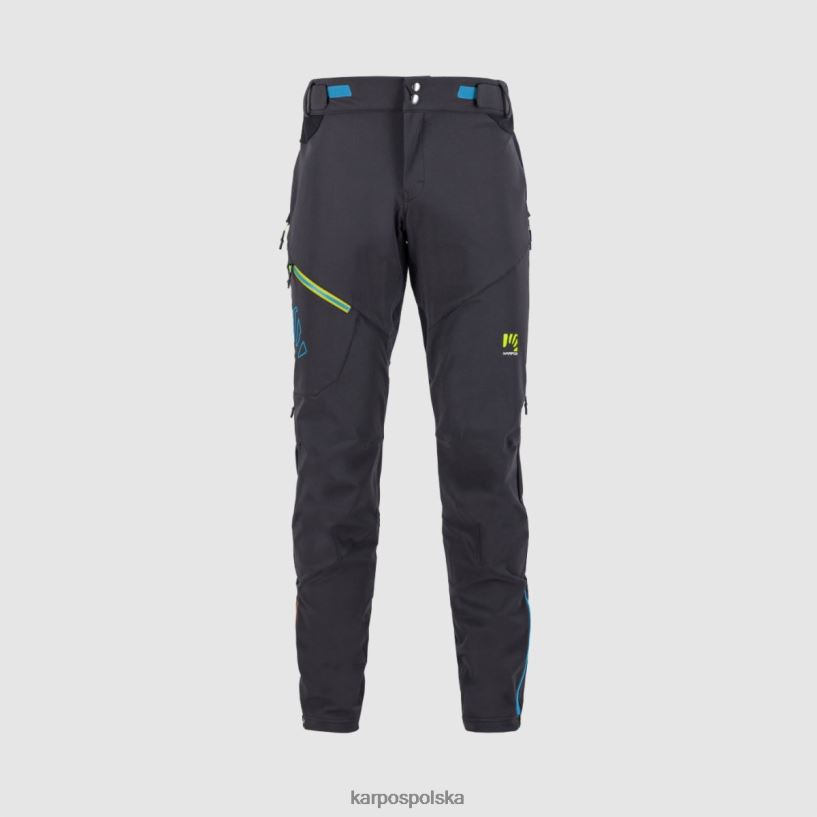 spodnie | czarno-niebieski klejnot 40266X483 mężczyźni Karpos Zimowe spodnie Val Viola