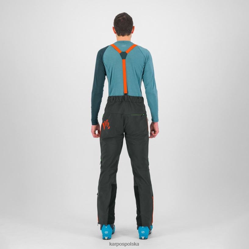spodnie | czarny/ostry pomarańczowy 40266X457 mężczyźni Karpos spodnie schiara evo
